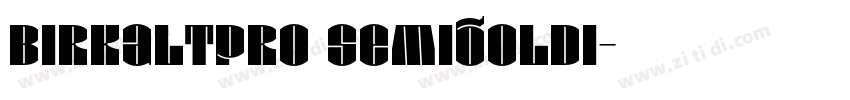 BirkaLTPro SemiboldI字体转换